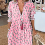 Mana | Chic Floral V-Neck Maxi Dress