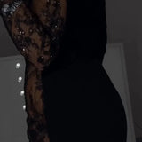 Valerie – Lace-Detailed Mini Dress