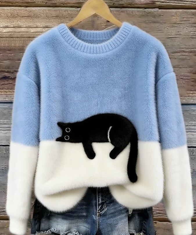 Chloé | Soft Cat Graphic Sweater