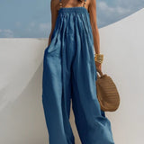 Maggie | Wide-Leg Denim Jumpsuit