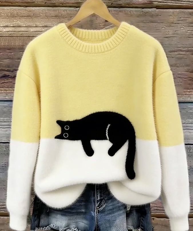 Chloé | Soft Cat Graphic Sweater