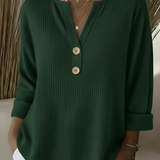 Lucinda™ | Henley Button Top