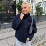 Ashley | Luxe Double-Breasted Short Coat