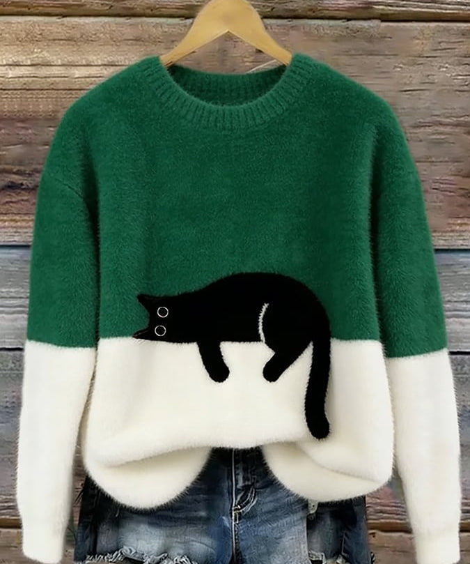 Chloé | Soft Cat Graphic Sweater