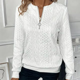 Elke | Zip-Front Knit Sweater