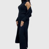 Mahalia Elegant Cut 3-Piece Soft Knit Ensemble