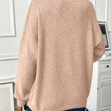 Sabina | Soft Knit Sweater with Side Slits