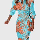 Everly™ | Elegant Wrap Dress with Print