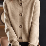 Claire | Retro Cashmere Cardigan