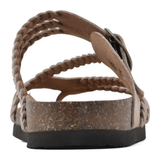 Hailey - Orthopedic Braided Cork Sandals