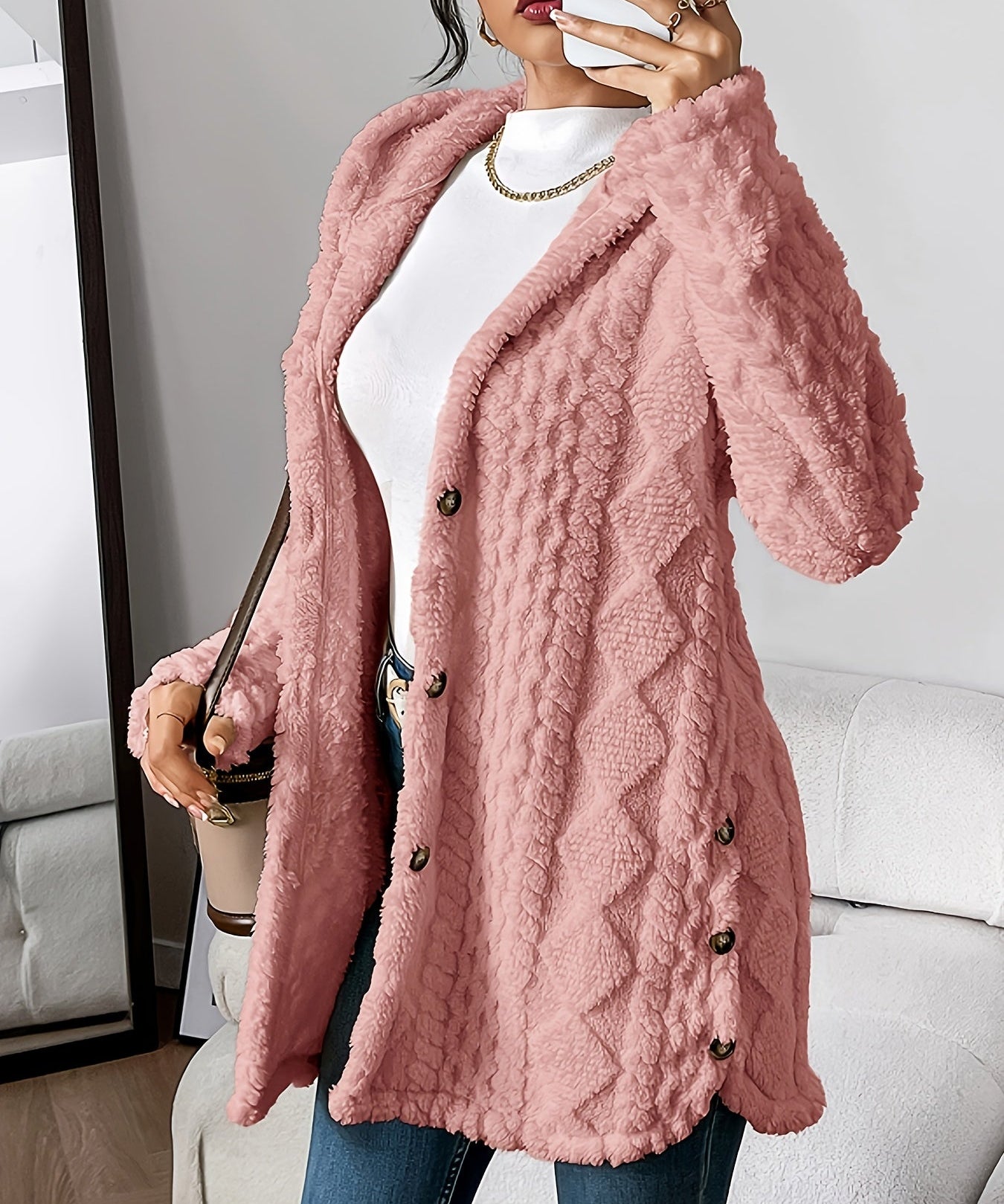 Danielle | Plush Hooded Jacket