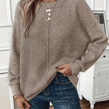 Sabina | Soft Knit Sweater with Side Slits