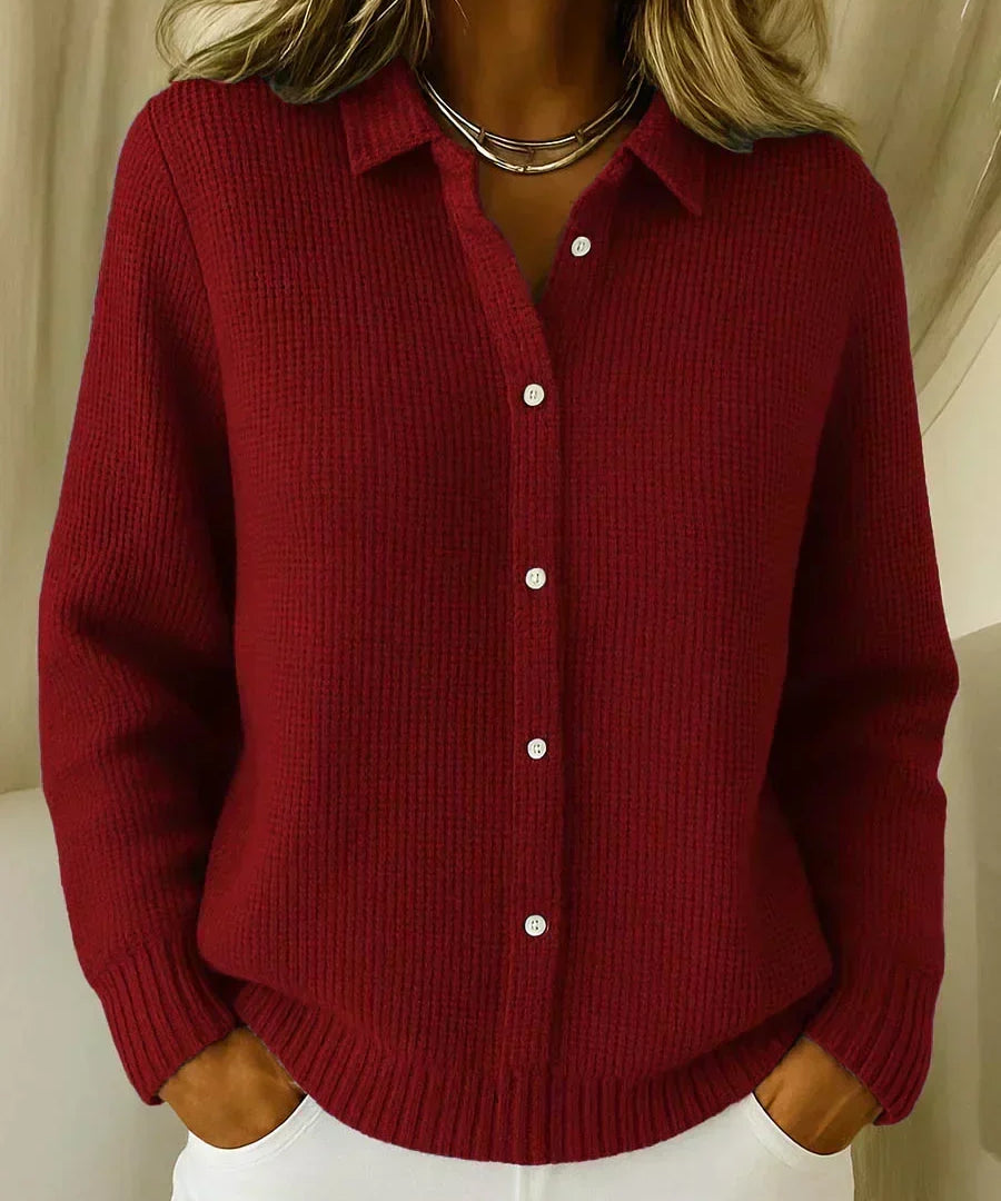 Camille™ | Textured Button-Up Cardigan