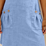 Fiona | Cotton Dress with Zipper Pocket