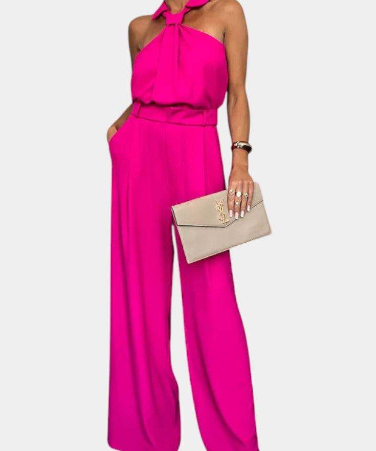 Sibyl Halter Ensemble with Flowing Silhouette