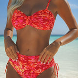 Elina | Abstract Print Thin Straps Bikini