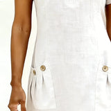 Fiona | Cotton Dress with Zipper Pocket