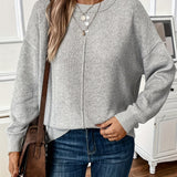Sabina | Soft Knit Sweater with Side Slits