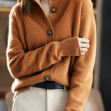Claire | Retro Cashmere Cardigan