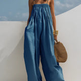 Maggie | Wide-Leg Denim Jumpsuit