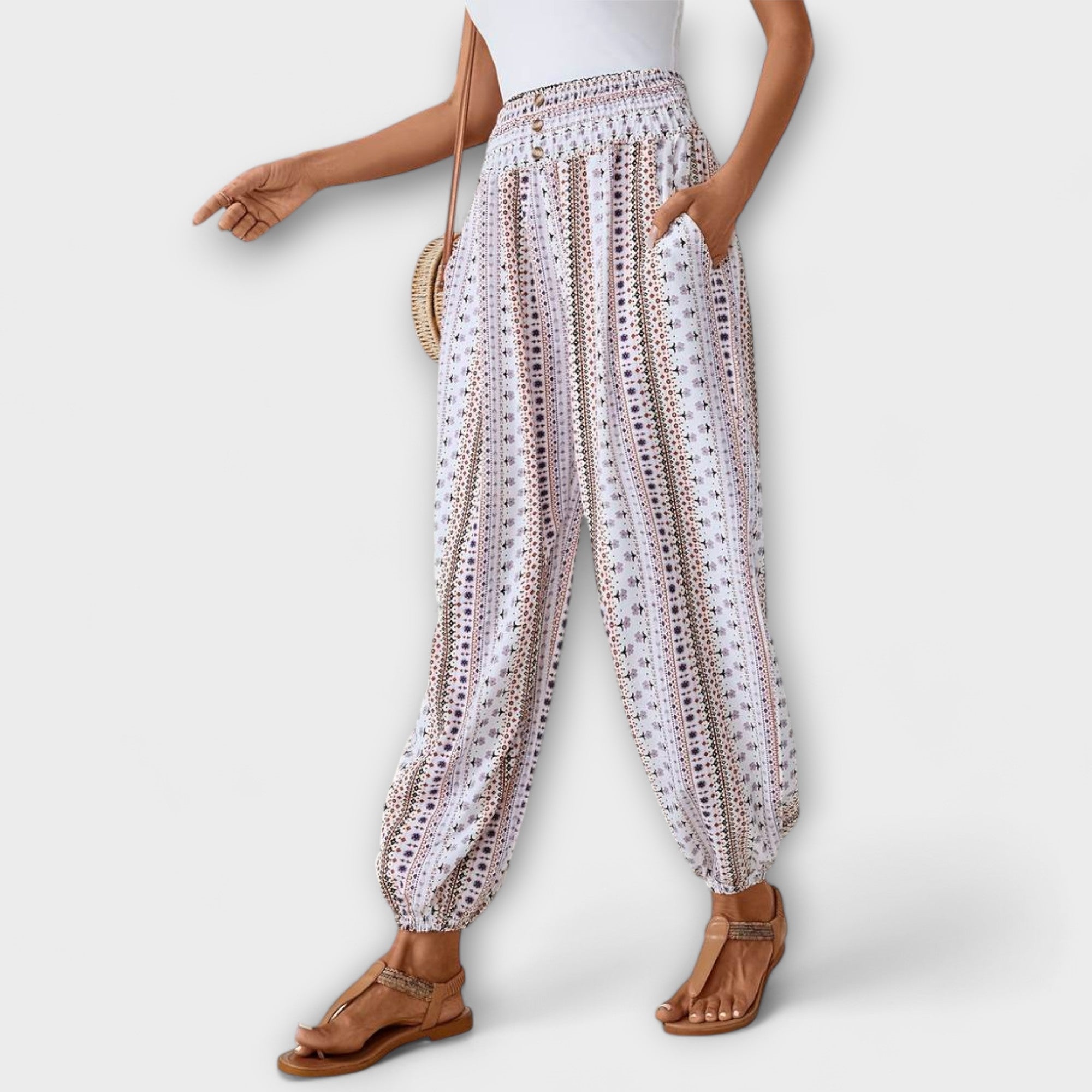Jamie | Ethnic Graphic Pants