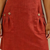 Fiona | Cotton Dress with Zipper Pocket