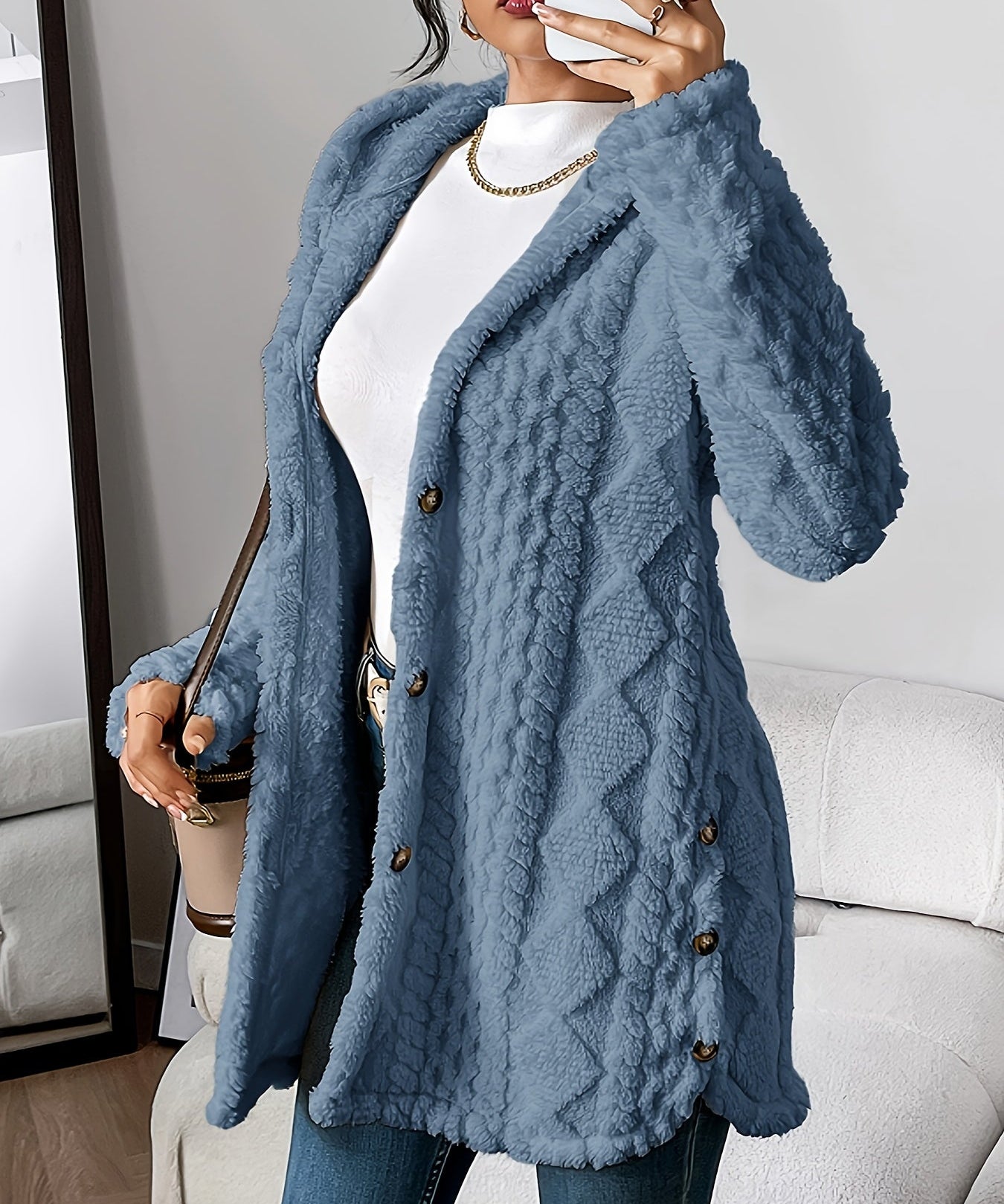 Danielle | Plush Hooded Jacket