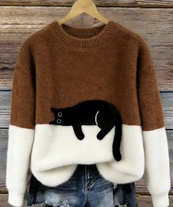 Chloé | Soft Cat Graphic Sweater