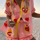 Peggy | Folk Heart Two-Piece Summer Set