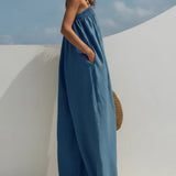 Maggie | Wide-Leg Denim Jumpsuit