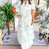Eliza | Classic Toile Maxi Dress