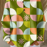 Saga | Abstract Checkered Pattern Sweater