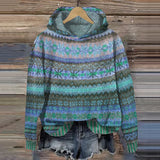 Gaby | Retro Boho-Pattern Sweatshirt