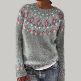 Candice | Retro Icelandic Knit Sweater