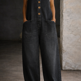 Elise | Vintage-Wash Cotton Overalls