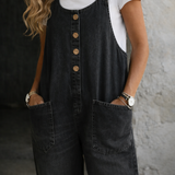 Elise | Vintage-Wash Cotton Overalls