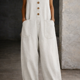 Vivienne | Vintage-Wash Cotton Denim Overalls