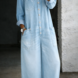 Ellen | Long-Sleeve Off-Shoulder Jumpsuit