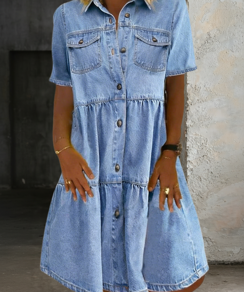 Sabrina | Casual Denim Dress