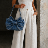 Agatha | Bow Denim Bag