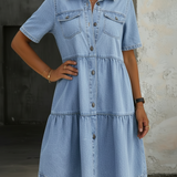 Sabrina | Casual Denim Dress