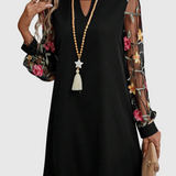 Jaia – Elegant V-Neck Floral Mini Dress
