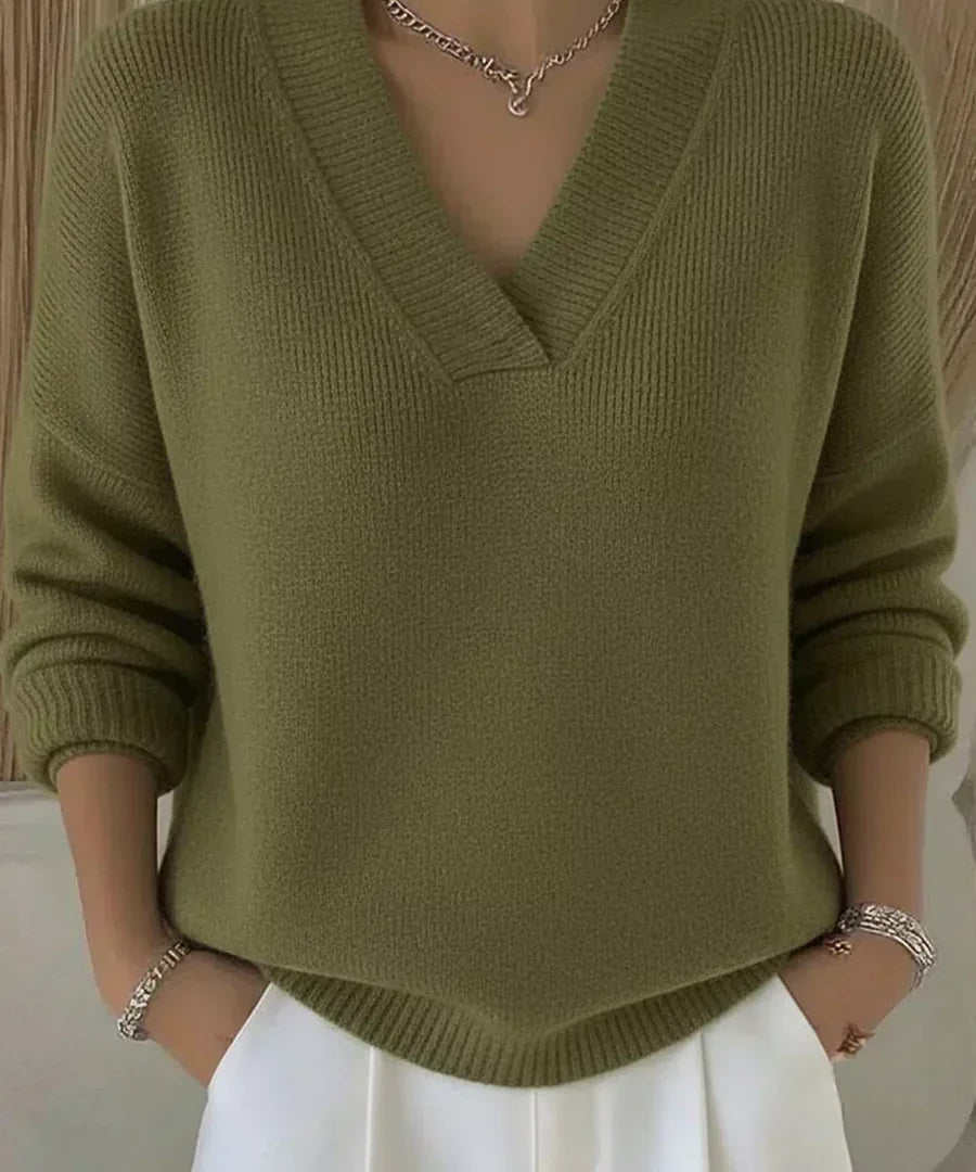 Vivelle™ | Relaxed V-Neck Sweater