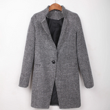 Victoria | Black and White Bouclé Coat
