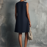 Alma - Linen Mini Button Dress