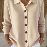 Josephine™ | Button-Front Collared Cardigan