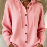 Brenda™ | Button Cardigan Hoodie