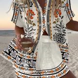 Gloria | Folk Art Print Two-Piece Summer Set