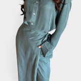 Marisol Casual Shirt and Skirt Pants Set