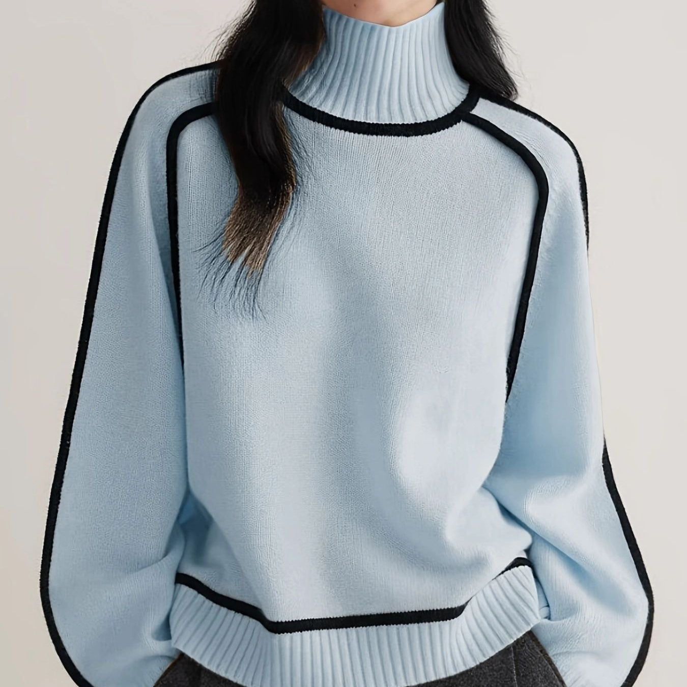 Karin | Ribbed Turtleneck Sweater